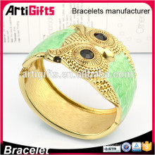 Pulsera de oro de alta calidad diseña brazalete de mujer búho